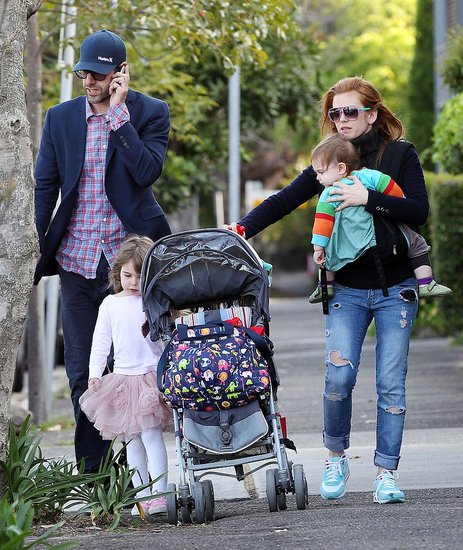 Isla Fisher, Sacha Baron Cohen, Elula Cohen, and Olive Cohen went out in Sydney on Sacha's 40th birthday.
Isla Fisher, Sacha Baron Cohen, Elula Cohen, and Olive Cohen went out in Sydney on Sacha's 40th birthday.