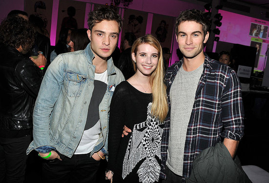 Ed, Emma, and Chace snapped a photo together. Ed, Emma, and Chace snapped a photo together.