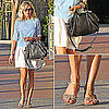 Kirsten Dunst Carrying a Louis Vuitton Bag October 19, 2011