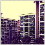 Mid-afternoon high rise