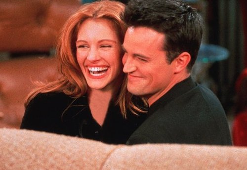 Remember when Julia Roberts appeared on an episode of Friends? Here she is flashing her signature smile with Matthew Perry in 1996.
Remember when Julia Roberts appeared on an episode of Friends? Here she is flashing her signature smile with Matthew Perry in 1996.