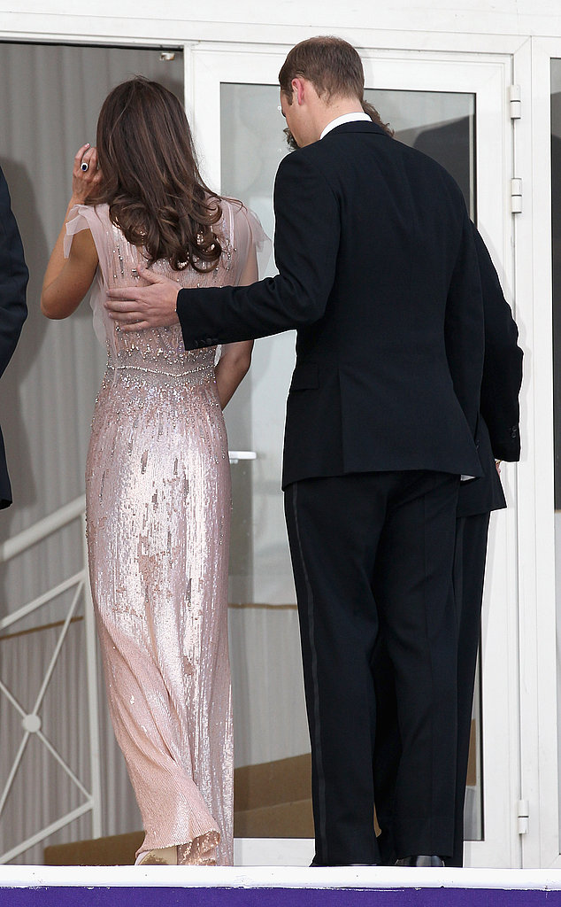 The duke couldn't keep his hand off a sparkling duchess at the 10th annual ARK gala dinner at Kensington Palace in 2011.
The duke couldn't keep his hand off a sparkling duchess at the 10th annual ARK gala dinner at Kensington Palace in 2011.