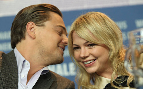 Leonardo DiCaprio laughed with Michelle Williams at a press conference for Shutter Island in February 2010.
Leonardo DiCaprio laughed with Michelle Williams at a press conference for Shutter Island in February 2010.