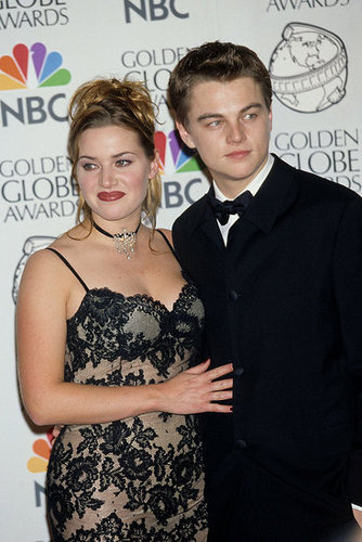 Titanic stars Leonardo DiCaprio and Kate Winslet posed in the press room at the Golden Globe Awards in 1998.
Titanic stars Leonardo DiCaprio and Kate Winslet posed in the press room at the Golden Globe Awards in 1998.