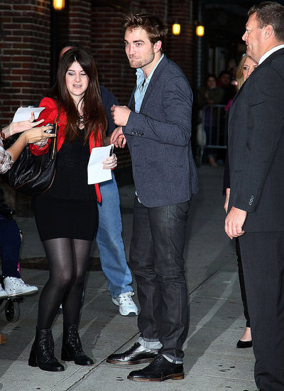 Rob posed for a photo with a lucky lady. Rob posed for a photo with a lucky lady.