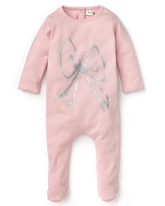 Infant Girls' Bow Print Footie ($25)