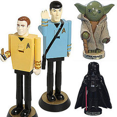 Star Trek and Star Wars Nutcrackers