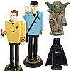 Star Trek and Star Wars Nutcrackers