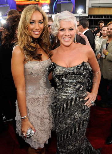 Leona Lewis and Pink hit the red carpet together in 2008.
Leona Lewis and Pink hit the red carpet together in 2008.