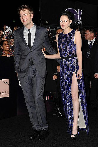 Robert Pattinson and Kristen Stewart couldn't contain their affection at the LA premiere of Breaking Dawn Part 1 in November 2011.
Robert Pattinson and Kristen Stewart couldn't contain their affection at the LA premiere of Breaking Dawn Part 1 in November 2011.