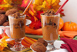 Pumpkin Gingersnap Chia Breakfast Parfaits