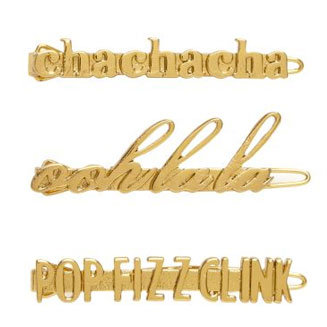 Kate Spade's Cute, Funny Holiday Barrettes