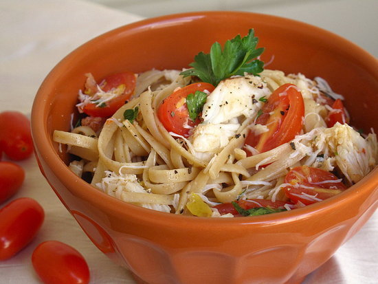 Crab, Lemon, and Chile Linguine