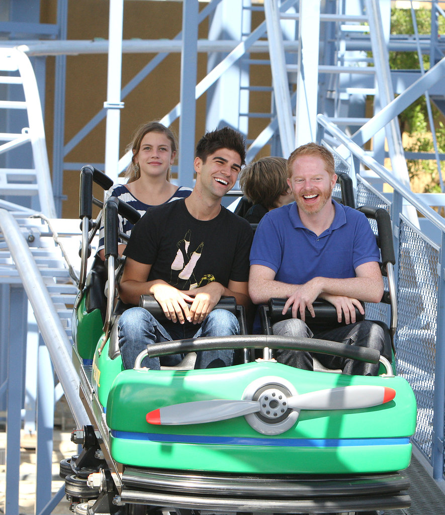 Jesse Tyler Ferguson and Justin Mikita hopped on a ride in July 2011.
Jesse Tyler Ferguson and Justin Mikita hopped on a ride in July 2011.