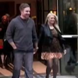 Pregnant Jessica Simpson in a Leopard Dress in New York