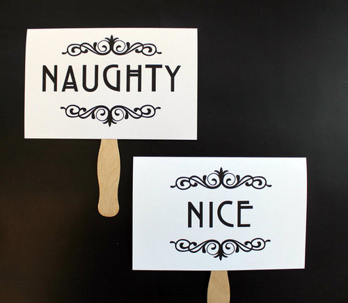 Naughty and Nice Photo Prop ($13) Naughty and Nice Photo Prop ($13)