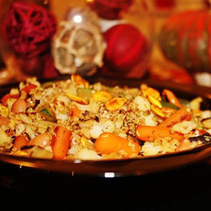 Vegetarian Quinoa and Beans With Vegetables