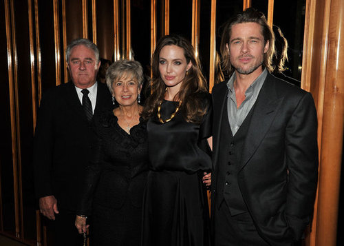 Angelina Jolie and Brad Pitt posed for a photo with his parents in NYC.
Angelina Jolie and Brad Pitt posed for a photo with his parents in NYC.