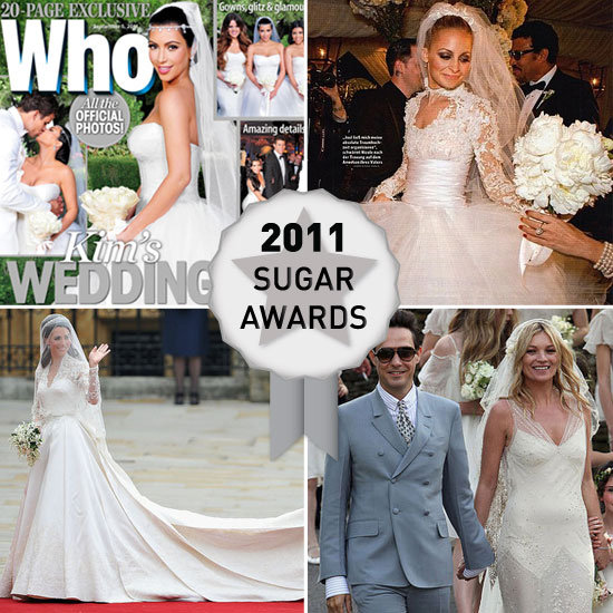 Which Celebrity Bride Had the Most Stylish Wedding Dress in 2011: Kate Moss, Kate Middleton, Lily Allen or Kim Kardashian?