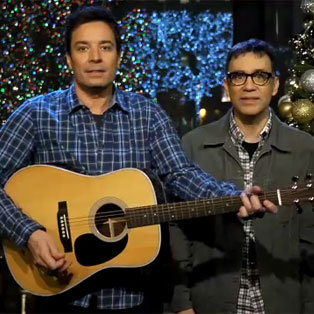 Jimmy Fallon Sings Christmas Songs For SNL