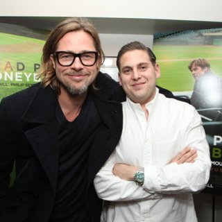 Brad Pitt Jonah Hill Moneyball Q+A Talk Pictures