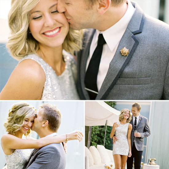 Hey, it's your party, you'll wear a sequined mini if you want to! If you want to go the traditional route for the ceremony, change into a little sparkly number for the reception for the countdown to the new year.
Photos by Jose Villa via Green Wedding Shoes
Hey, it's your party, you'll wear a sequined mini if you want to! If you want to go the traditional route for the ceremony, change into a little sparkly number for the reception for the countdown to the new year.
Photos by Jose Villa via Green Wedding Shoes