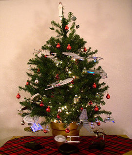 Star Trek and Star Wars Christmas Tree