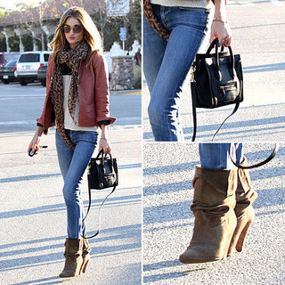 Rosie Huntington-Whiteley Carrying Celine Bag December 2011