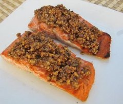 Grilled Salmon with Hazelnut Butter