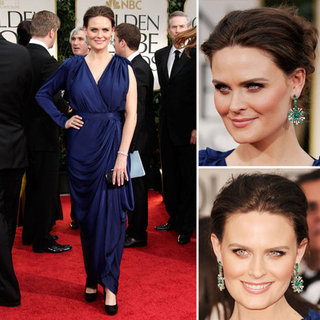 Emily Deschanel at Golden Globes 2012