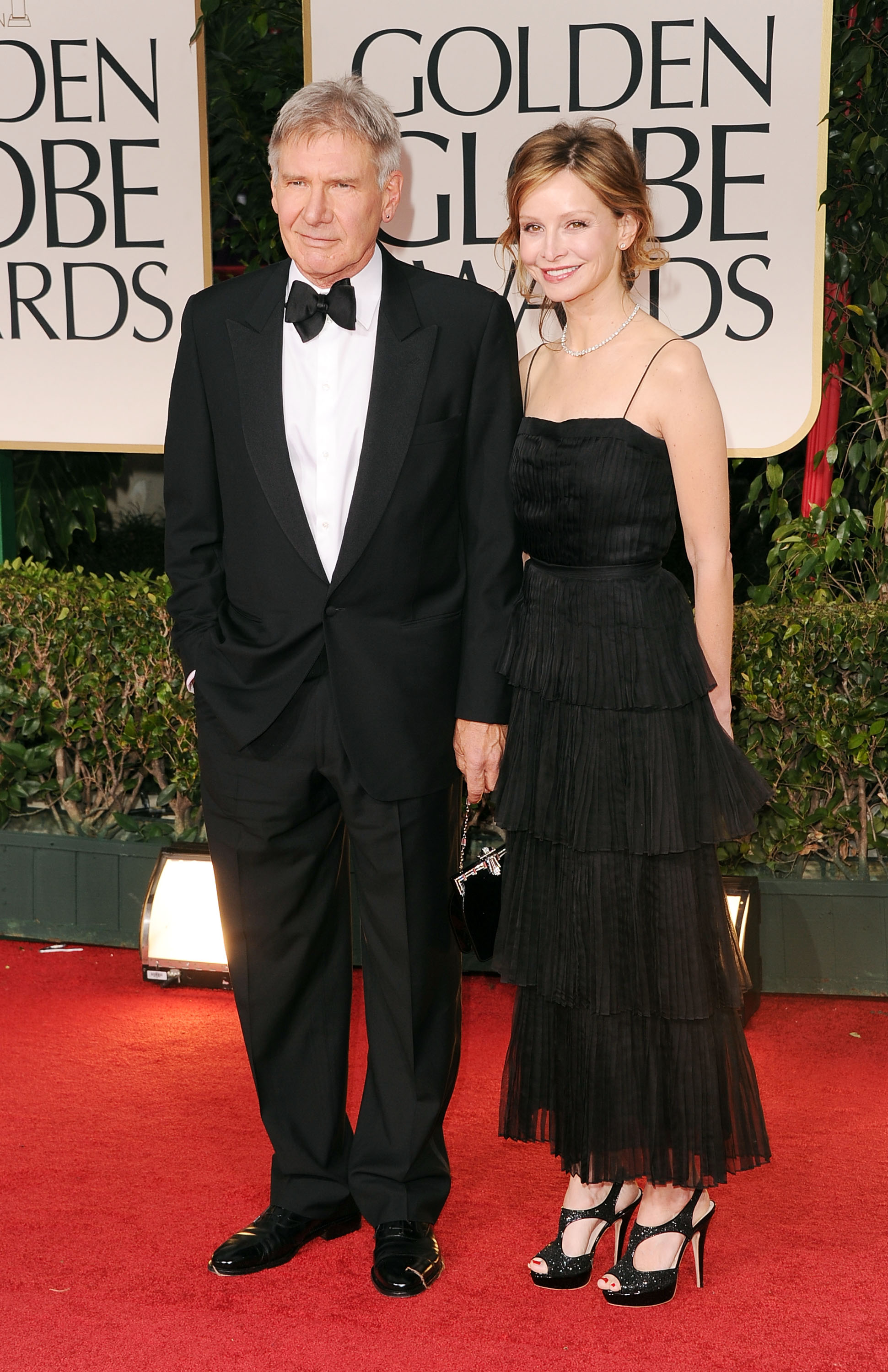 Harrison Ford and Calista Flockhart at the Golden Globes. Harrison Ford and Calista Flockhart at the Golden Globes.