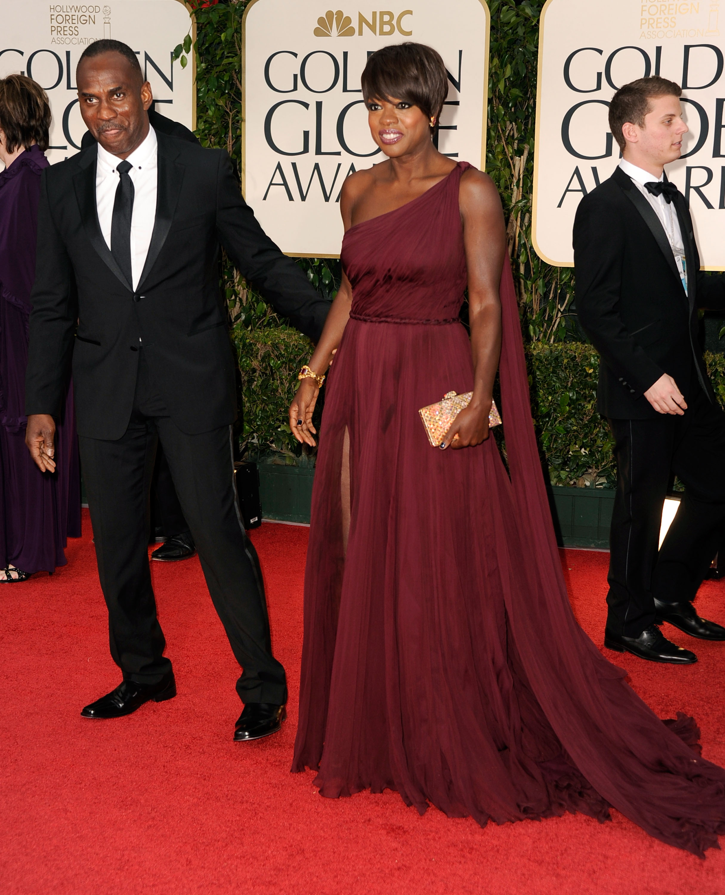 Viola Davis at the Golden Globes. Viola Davis at the Golden Globes.