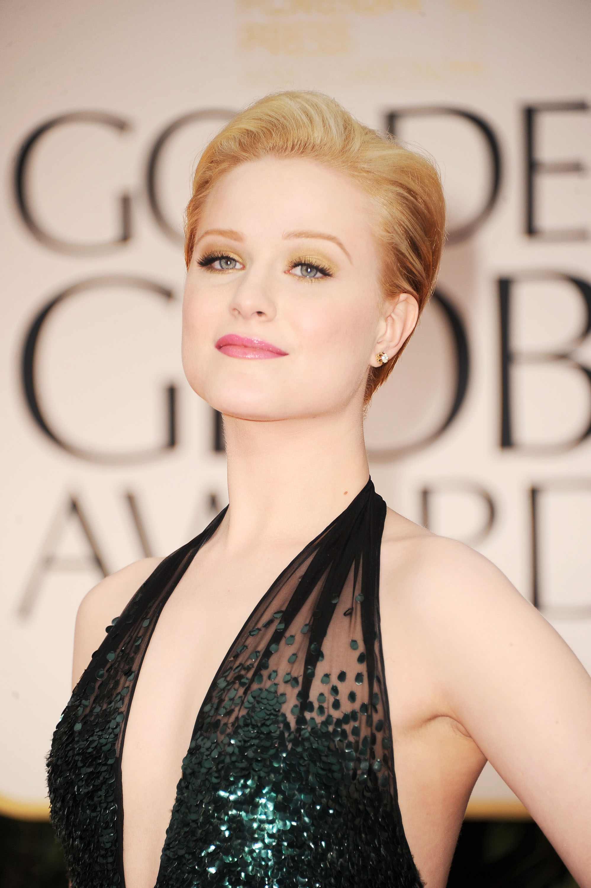 Evan Rachel Wood at the Golden Globes. Evan Rachel Wood at the Golden Globes.