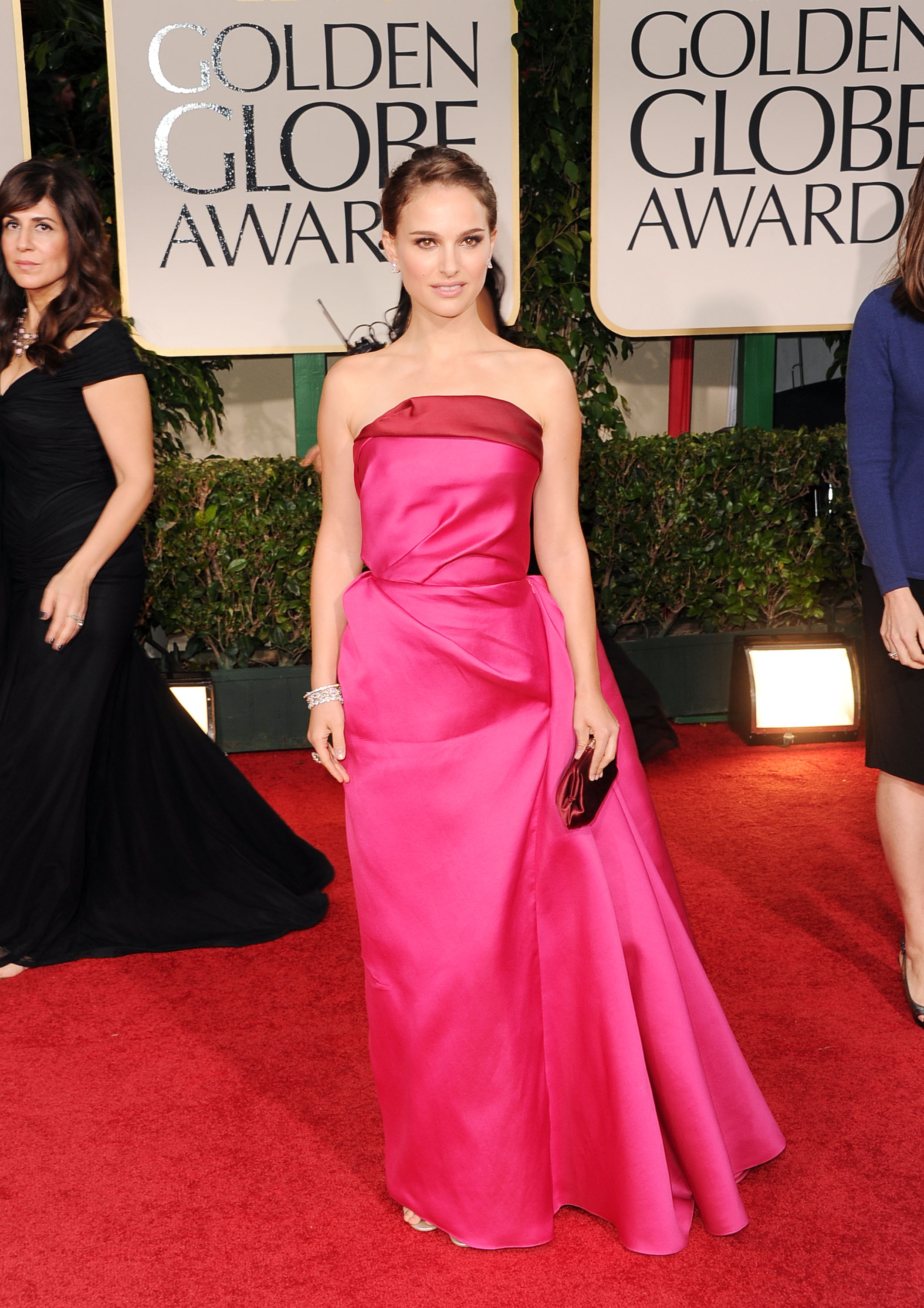 Natalie Portman wearing pink. Natalie Portman wearing pink.