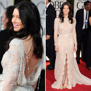 Jessica Biel at Golden Globes 2012