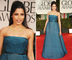 Freida Pinto at Golden Globes 2012 Freida Pinto at Golden Globes 2012