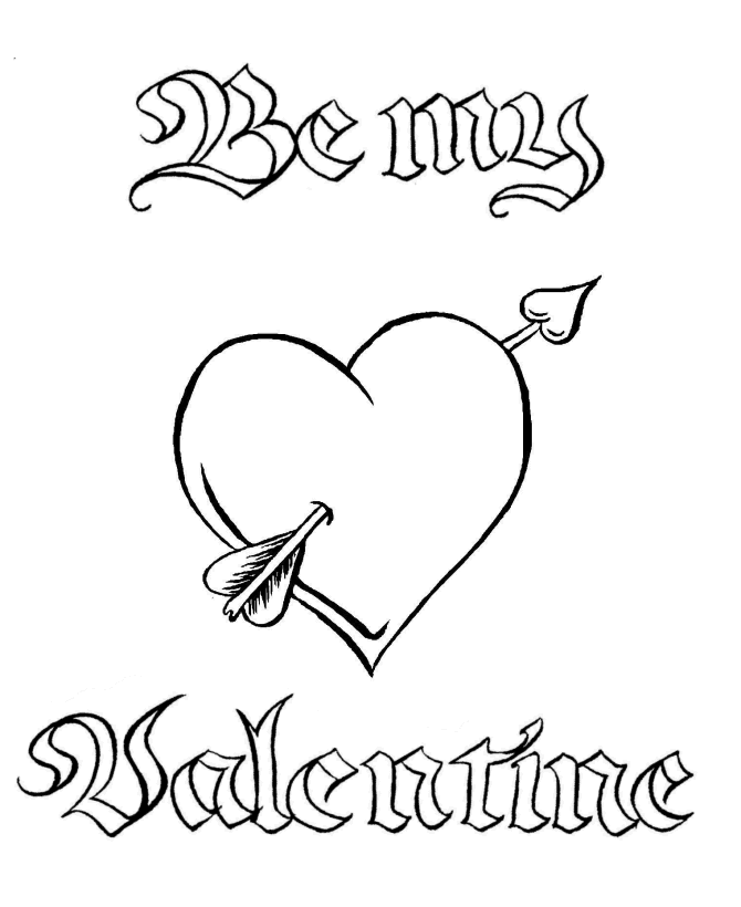 valantine heart coloring pages - photo #28