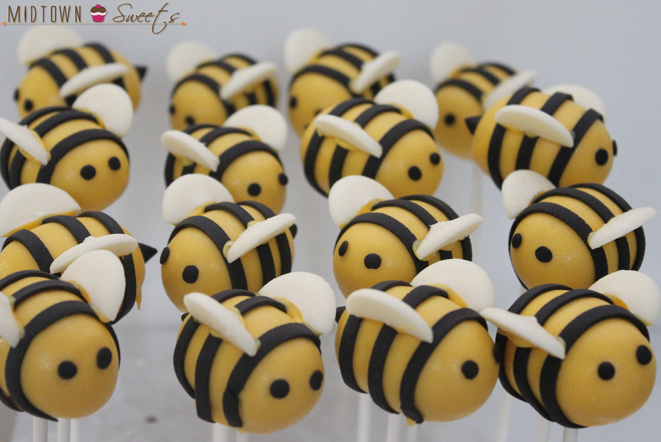 Bees Baby Shower Cake Pops Bees Baby Shower Cake Pops