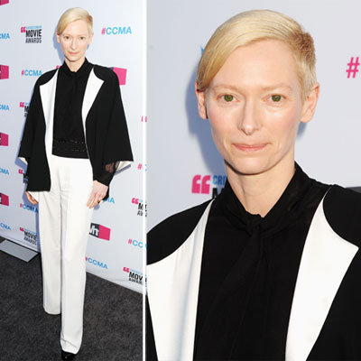 Tilda Swinton at Critics' Choice 2012