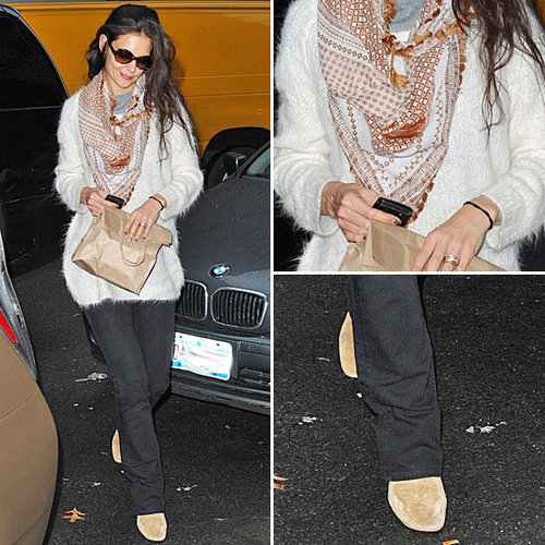 Katie Holmes Isabel Marant Booties January 2012
