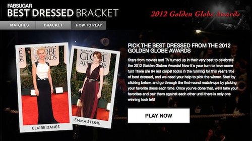 Golden Globes Celebrity Fashion 2012