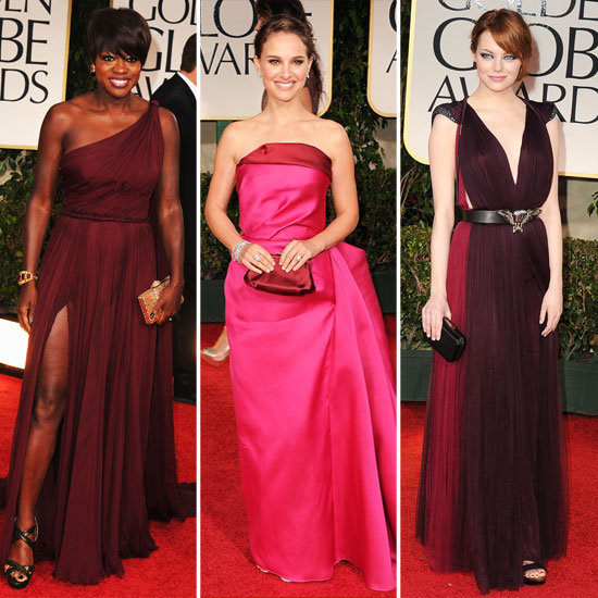 Golden Globes Trend Report: Crimson Hues Golden Globes Trend Report: Crimson Hues