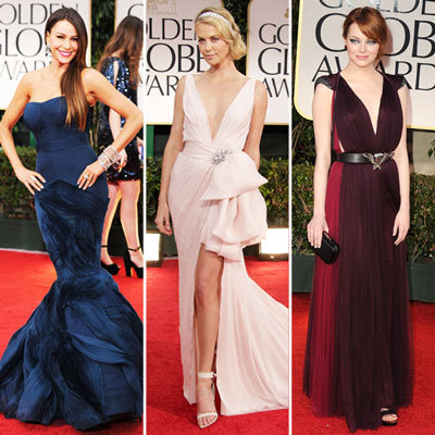 Top Trends on Golden Globes Red Carpet 2012