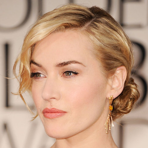 Kate Winslet's 2012 Golden Globes Hair and Makeup Look