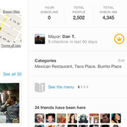 Foursquare Menus and Food Prices