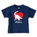 Personalized Valentine's Day Dinosaur T-Shirt ($17)