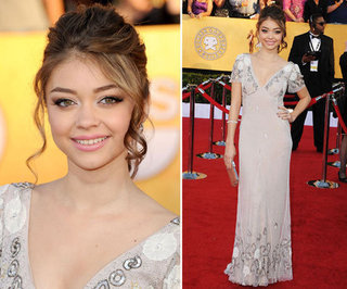 Modern Family's Sarah Hyland Goes for Old School Glamour in Temperley at the 2012 SAG Awards