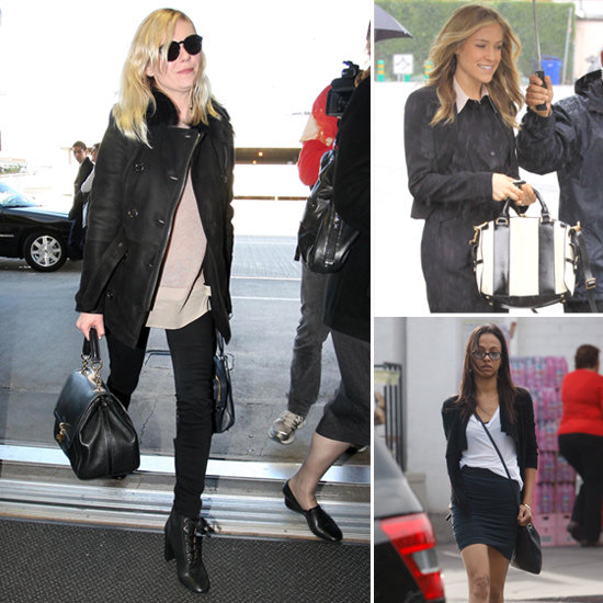 Kristin Cavallari Black and White Satchel Bag