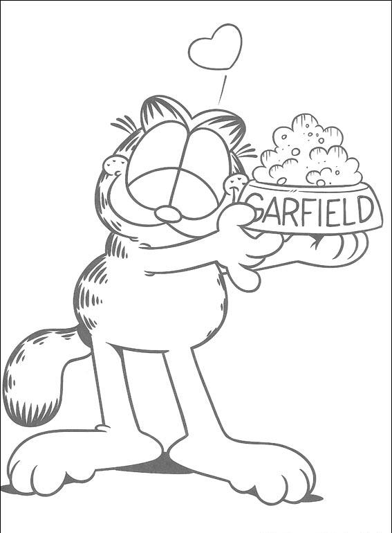 garfield cat coloring pages - photo #16