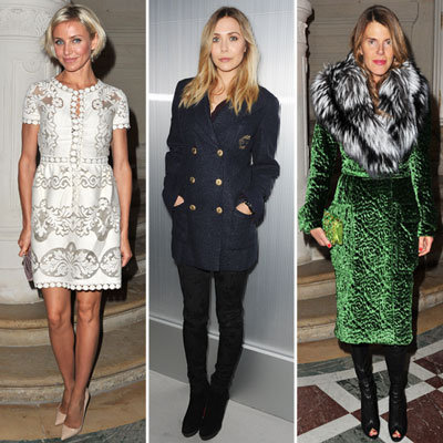 Celebrities at Paris Haute Couture Spring 2012 Shows